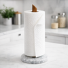 Marble & Acacia Paper Towel Holder