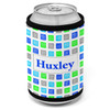 Med Blue Color Cubes Can Cooler Med Blue Color Cubes Can Cooler