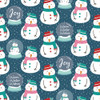 Snowman Snowglobes Personalized Gift Wrap