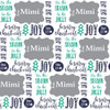 Tis the Season-Grey Personalized Gift Wrap