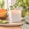 Cucumber & Cantaloupe Square Candle