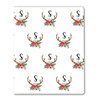 Bouquet Antler Monogram Gift Wrap Bouquet Antler Monogram Gift Wrap