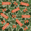 Green Camo Personalized Gift Wrap