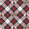 Framed White Plaid Personalized Gift Wrap