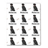 Watercolor Black Lab Personalized Gift Wrap