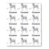 Watercolor Dalmatian Personalized Gift Wrap Watercolor Dalmatian Personalized Gift Wrap