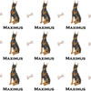 Watercolor Doberman Personalized Gift Wrap