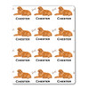 Watercolor Golden Retriever Personalized Gift Wrap
