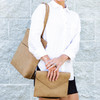 Market Street Tote- Sand - Vegan Leather