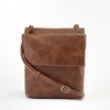 Brown Front Flap Crossbody - Vegan Leather