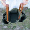 Olive Canvas Multi-Pocket Ultimate Market Tote