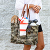Shimmer Camo Canvas Multi-Pocket Ultimate Market Tote-Embroidered