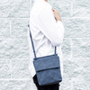 Indigo Front Flap Crossbody - Vegan Leather - Stamped