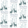 Deer In Forest Personalized Gift Wrap-White