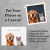 Canvas Wall Print with Text- 24" x 36" 2 Photo