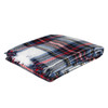 Leigh Plaid Blanket Scarf/Wrap- Embroidered