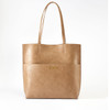 Market Street Tote- Sand - Vegan Leather - Foil Stamped