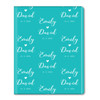 Scripted Heart Personalized Gift Wrap