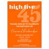 High-Five 45 Party Invitation