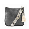 Dark Gray Lenox Saddlebag - Vegan Leather