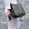 Dark Gray Lenox Saddlebag - Vegan Leather