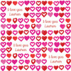 Watercolor Hearts Personalized Gift Wrap