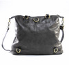 London Convertible Tote- Dark Gray - Vegan Leather