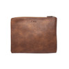Brown Tech Organizer - Vegan Leather - Stamped
