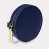 Round Coin Purse- Navy - Vegan Leather