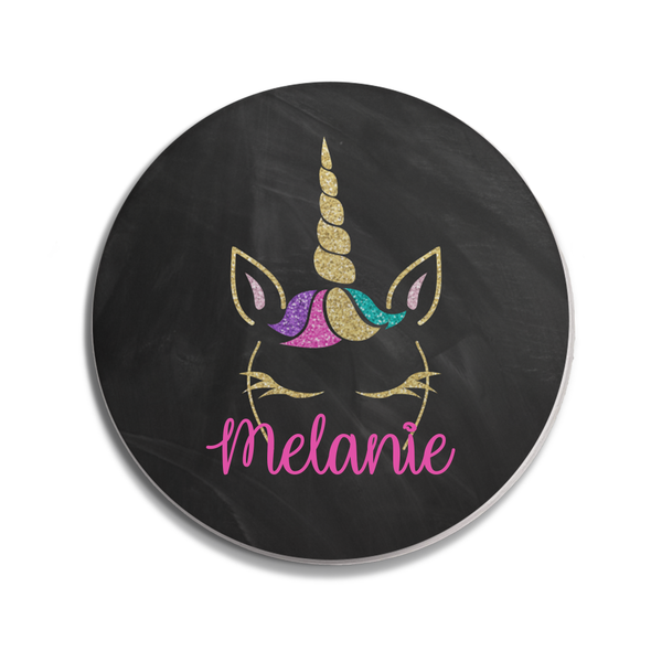 Unicorn Glitter Sandstone Coaster Unicorn Glitter Sandstone Coaster