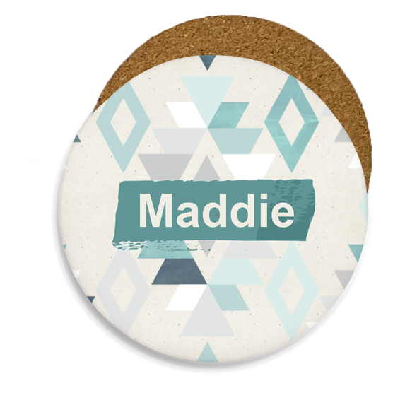 Turquoise Aztec Sandstone Coaster Turquoise Aztec Sandstone Coaster