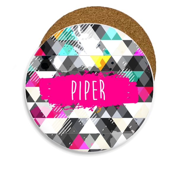 Grunge Triangles Sandstone Coaster Grunge Triangles Sandstone Coaster