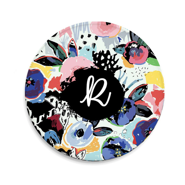 Flowered Collage Sandstone Coaster Flowered Collage Sandstone Coaster