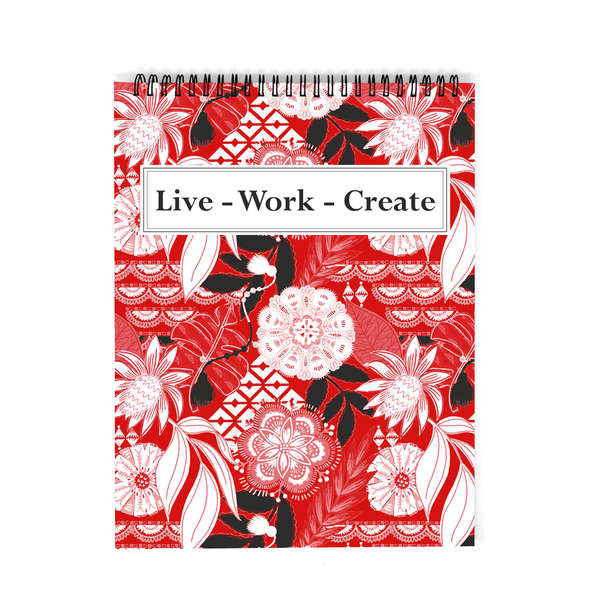 Red Boho Sketchbook Red Boho Sketchbook