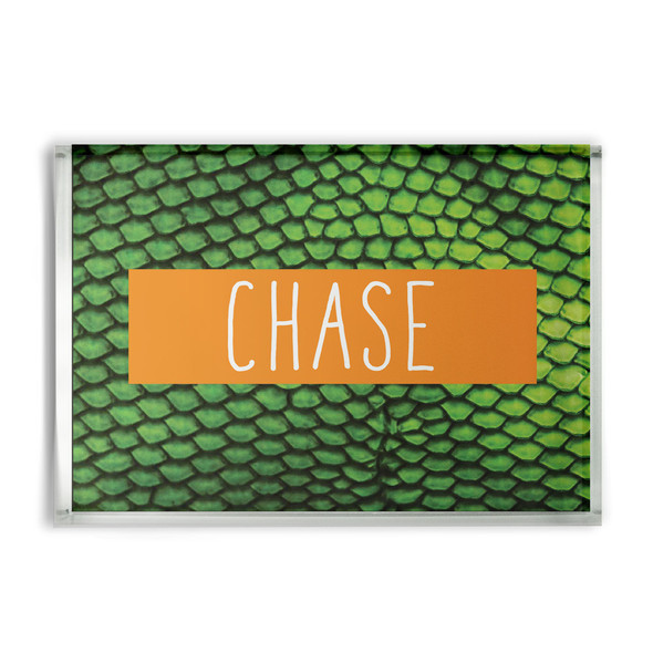 Green Iguana Glass Block Green Iguana Glass Block