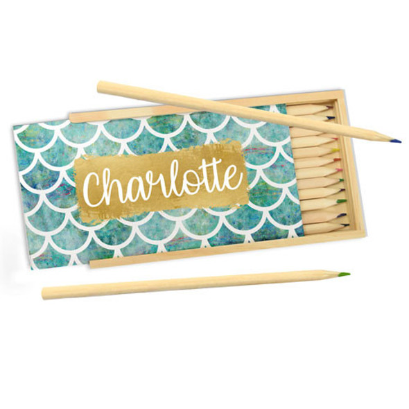Sea Blue Scales Pencil Box Sea Blue Scales Pencil Box