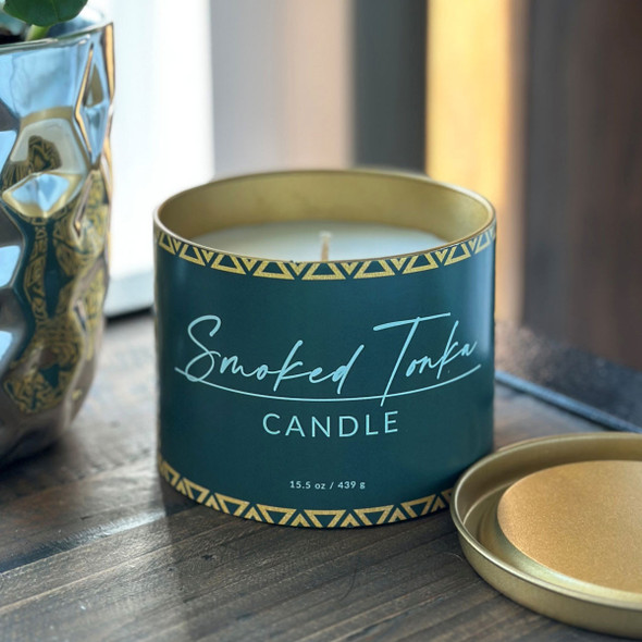 Smoked Tonka Tin Candle Smoked Tonka Tin Candle