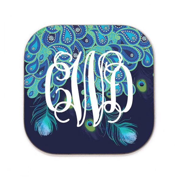 Paisley Peacock Coaster Paisley Peacock Coaster
