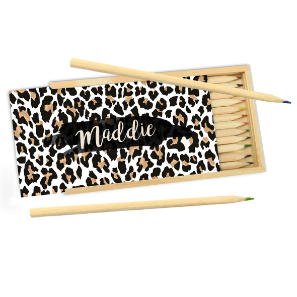 Leopard Print Pencil Box Leopard Print Pencil Box