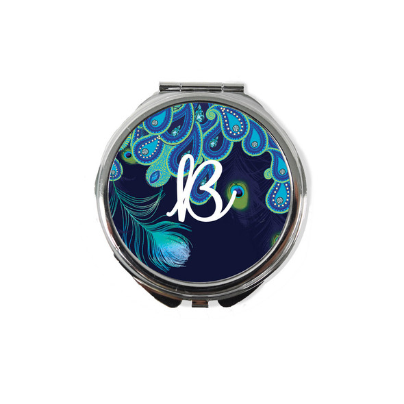 Paisley Peacock Compact Mirror Paisley Peacock Compact Mirror