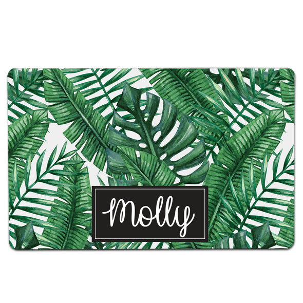 Tropical Leaves Pet Mat Tropical Leaves Pet Mat