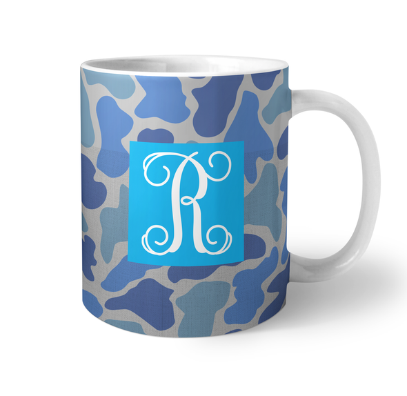 Blue Textured Camo Coffee Mug Blue Textured Camo Coffee Mug