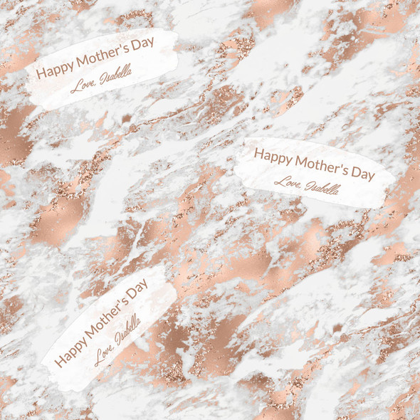 Rose Gold Personalized Gift Wrap Rose Gold Personalized Gift Wrap
