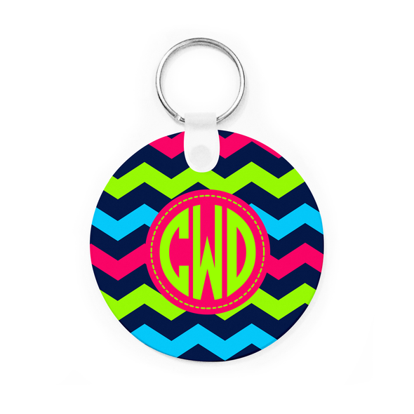 Bright Zig-Zag Key Chain