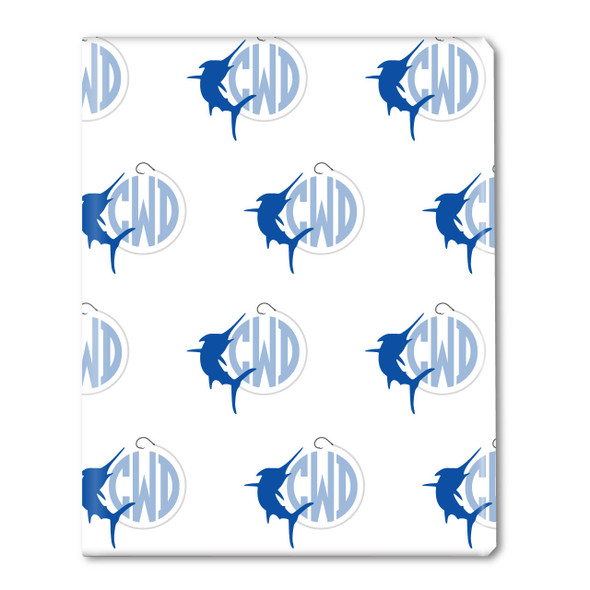 Marlin Monogram Gift Wrap Marlin Monogram Gift Wrap