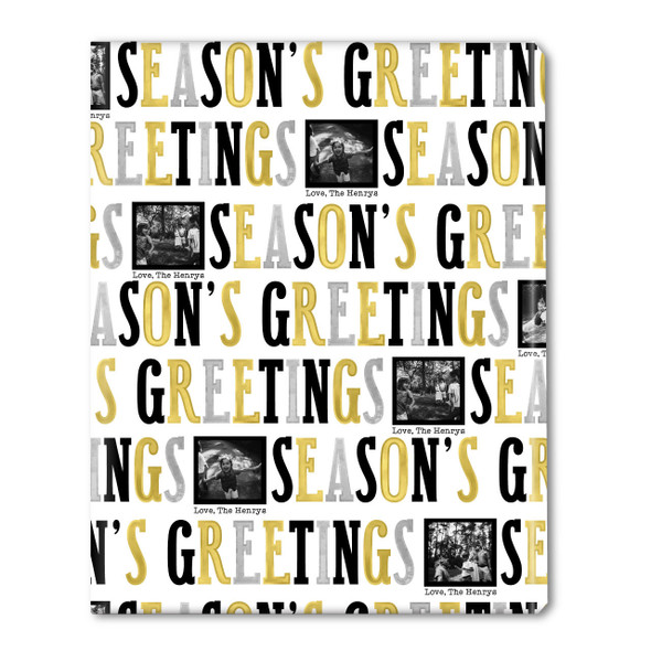Big Greetings Personalized Gift Wrap- Black Big Greetings Personalized Gift Wrap- Black