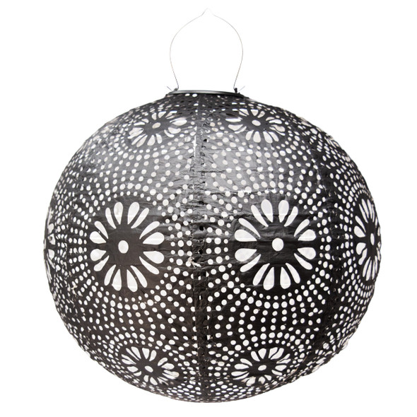 Floral Dots Globe Hanging Lantern