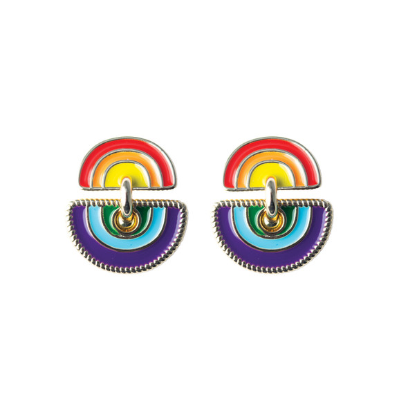 Double Rainbow Dangle Earrings Double Rainbow Dangle Earrings