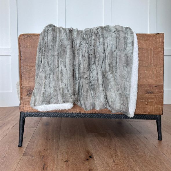 Grey Lynx Hooded Throw Grey Lynx Hooded Throw