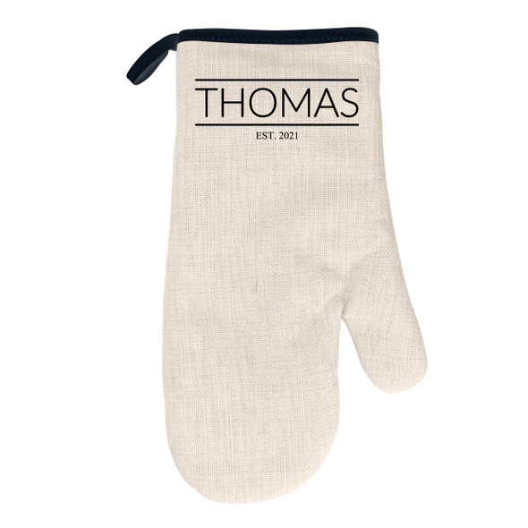 Latolines Natural/Black Oven Mitt Latolines Natural/Black Oven Mitt
